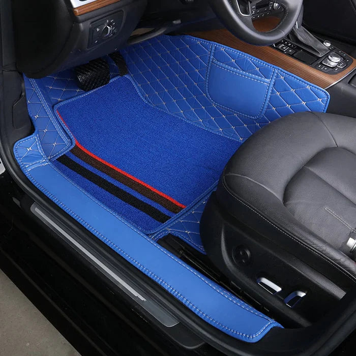 LuxDrive™ – Kit de Tapetes Premium com Personalização (4 Peças)